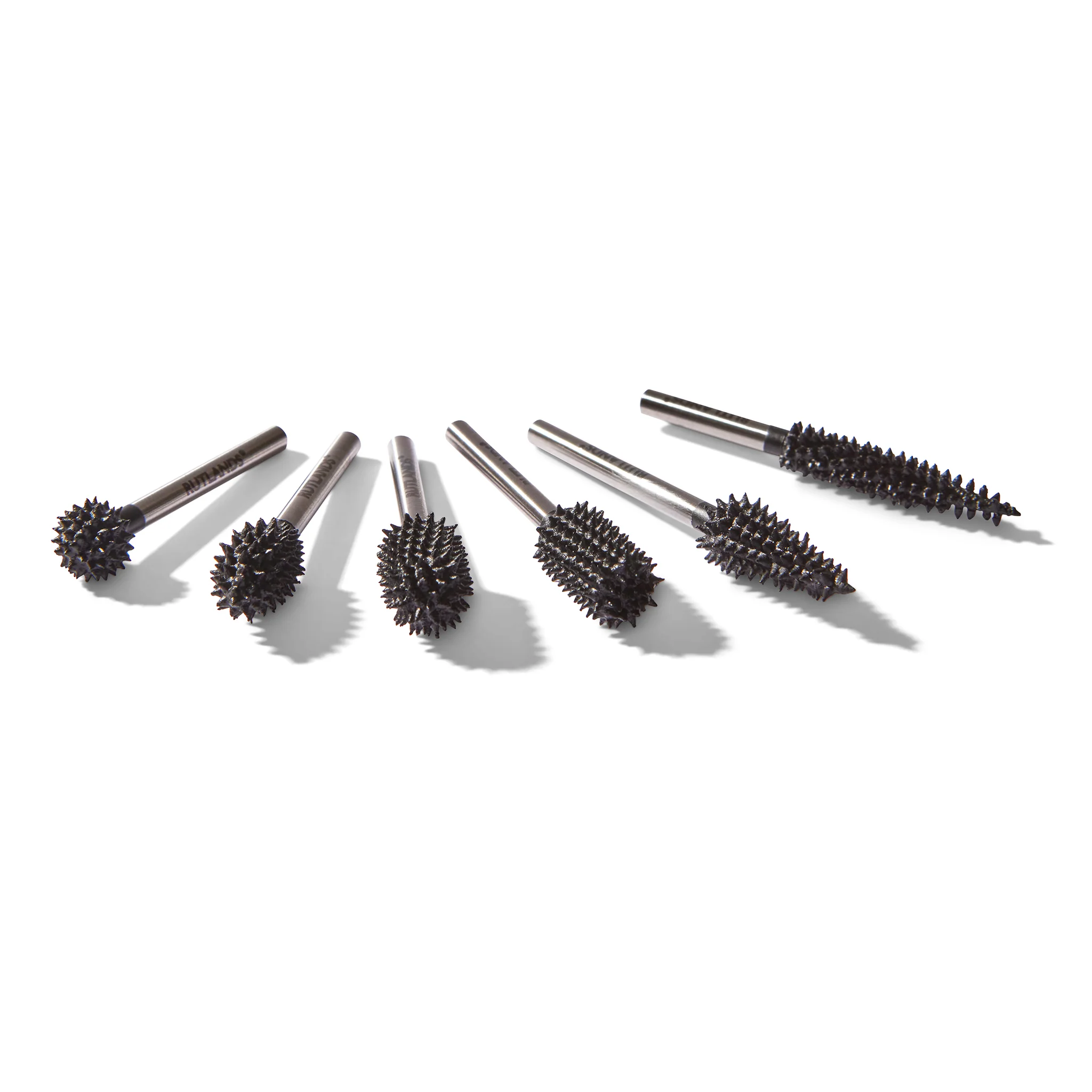 Carbide Rotary Carving Burrs - 3.2mm Shank - Set of 6 - Image 3